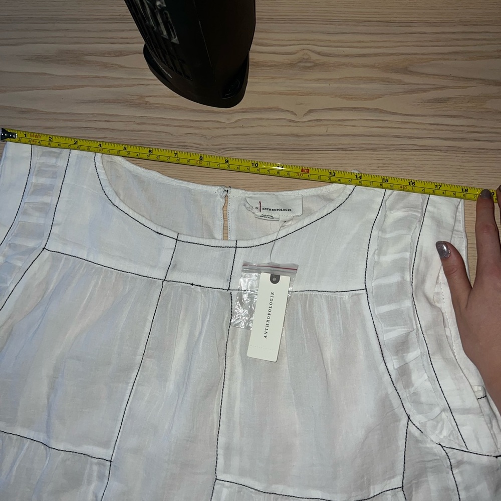 Anthropologie Cream Blouse - Picture 7 of 12
